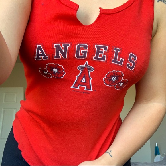 Red Los Angeles Angels Tank Top - Picture 3 of 5